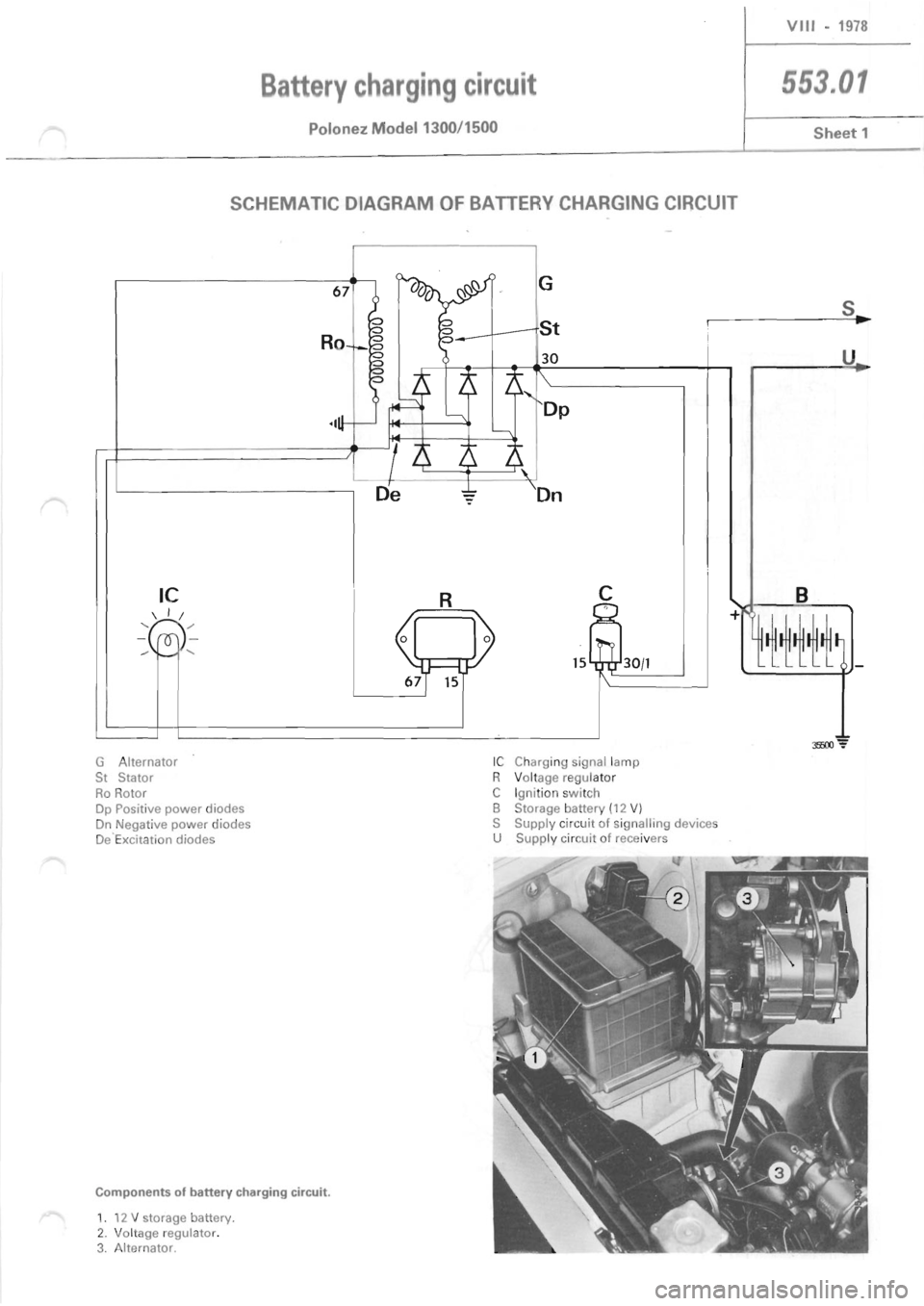 POLONEZ FSO 1300 1978  Repair Manual 