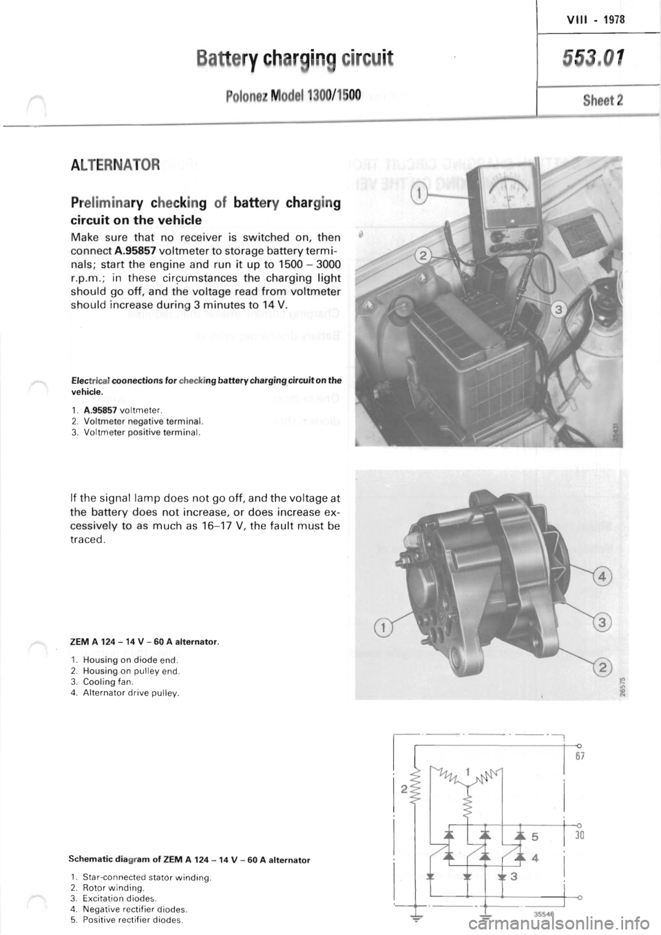 POLONEZ FSO 1300 1978  Repair Manual 