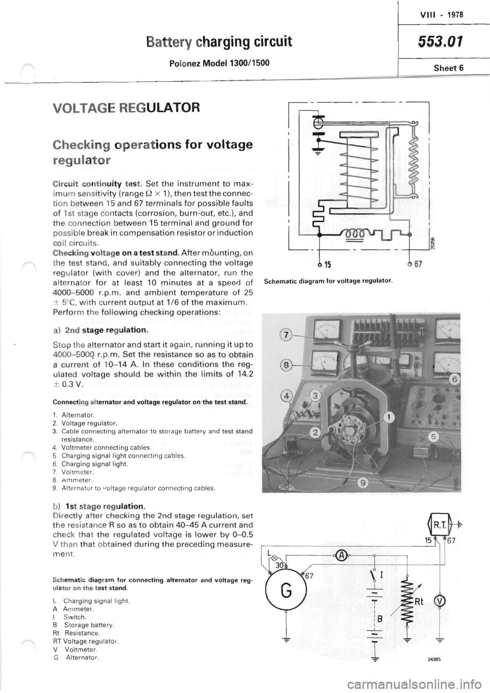 POLONEZ FSO 1300 1978  Repair Manual 