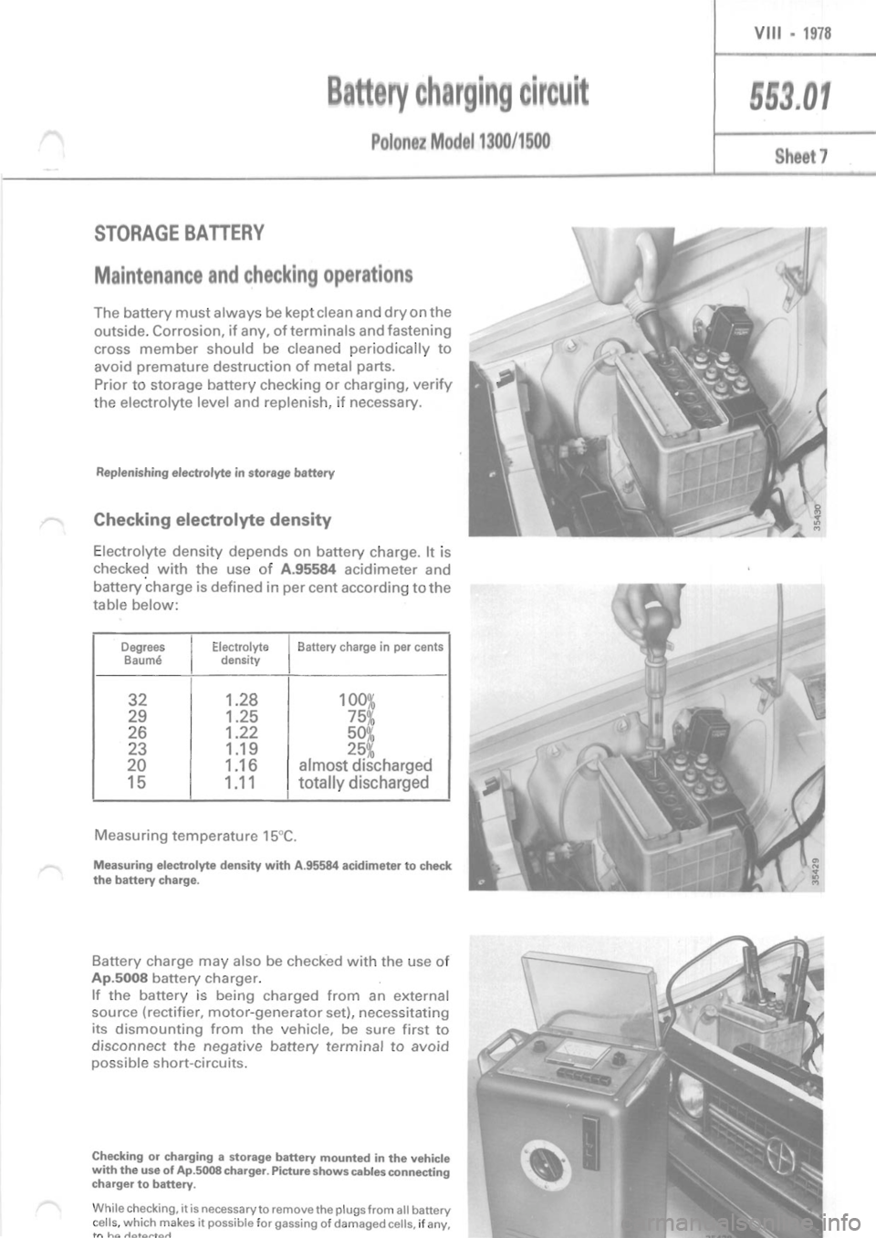 POLONEZ FSO 1300 1978  Repair Manual 