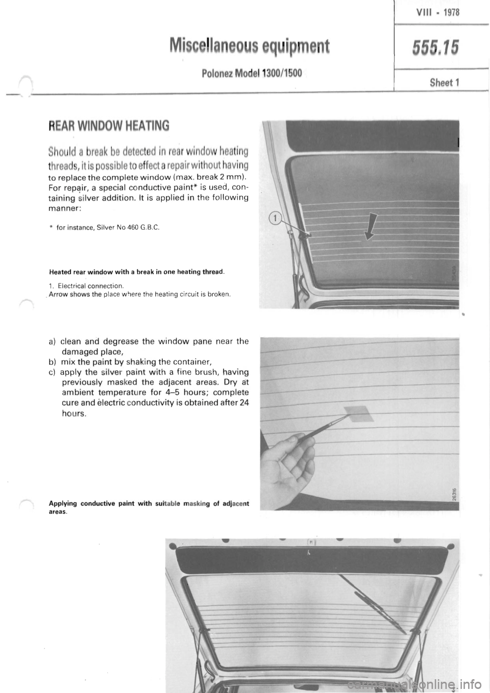 POLONEZ FSO 1300 1978 Repair Manual POLONEZ FSO 1300 1978 Repair Manual