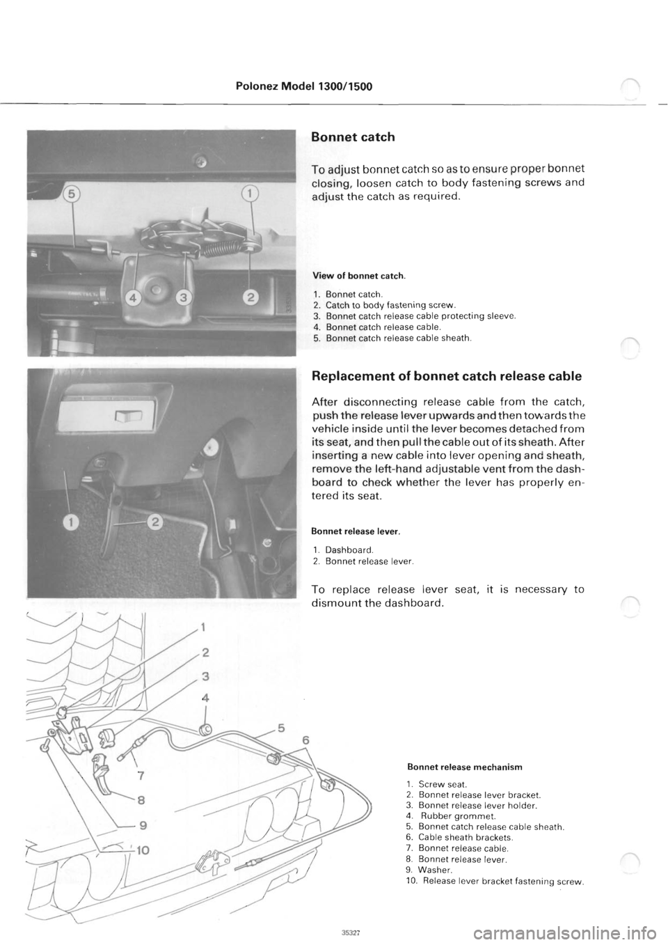 POLONEZ FSO 1300 1978  Repair Manual 