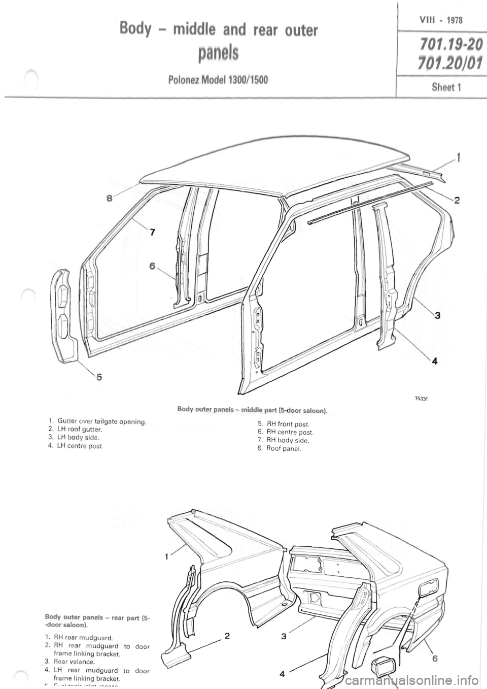 POLONEZ FSO 1300 1978 Repair Manual POLONEZ FSO 1300 1978 Repair Manual