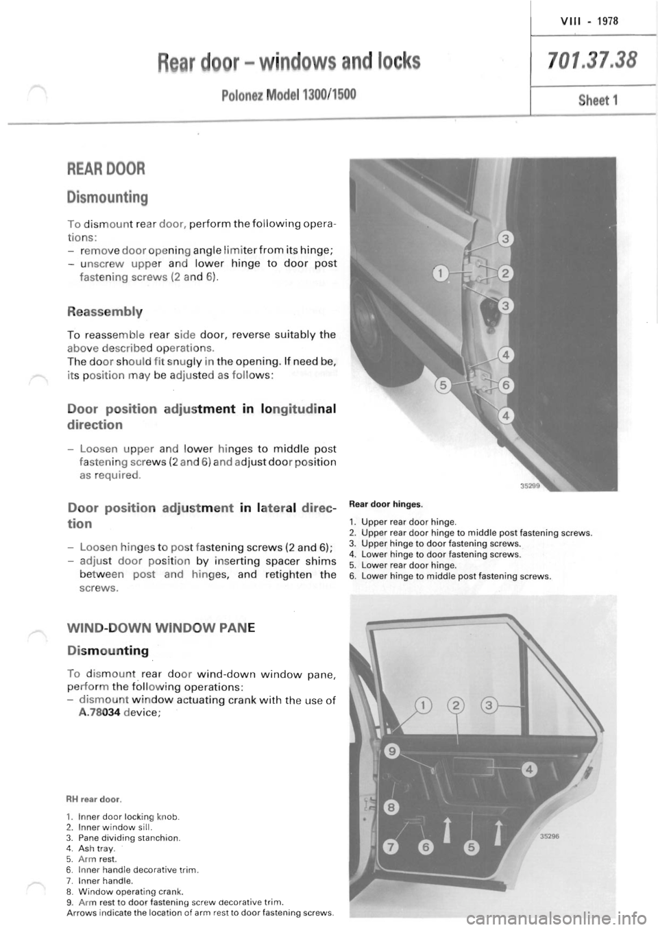 POLONEZ FSO 1300 1978 Repair Manual POLONEZ FSO 1300 1978 Repair Manual