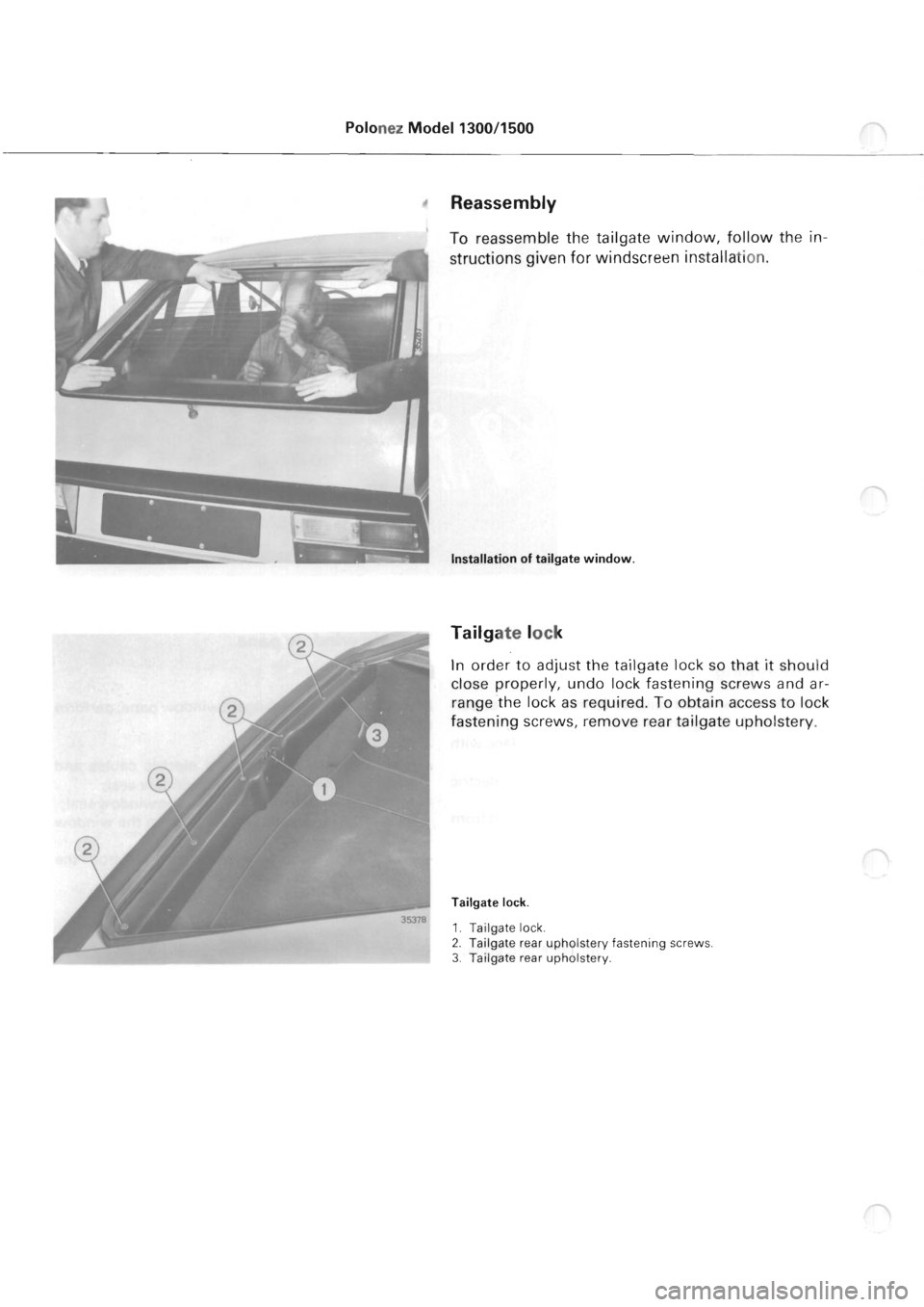 POLONEZ FSO 1300 1978  Repair Manual 