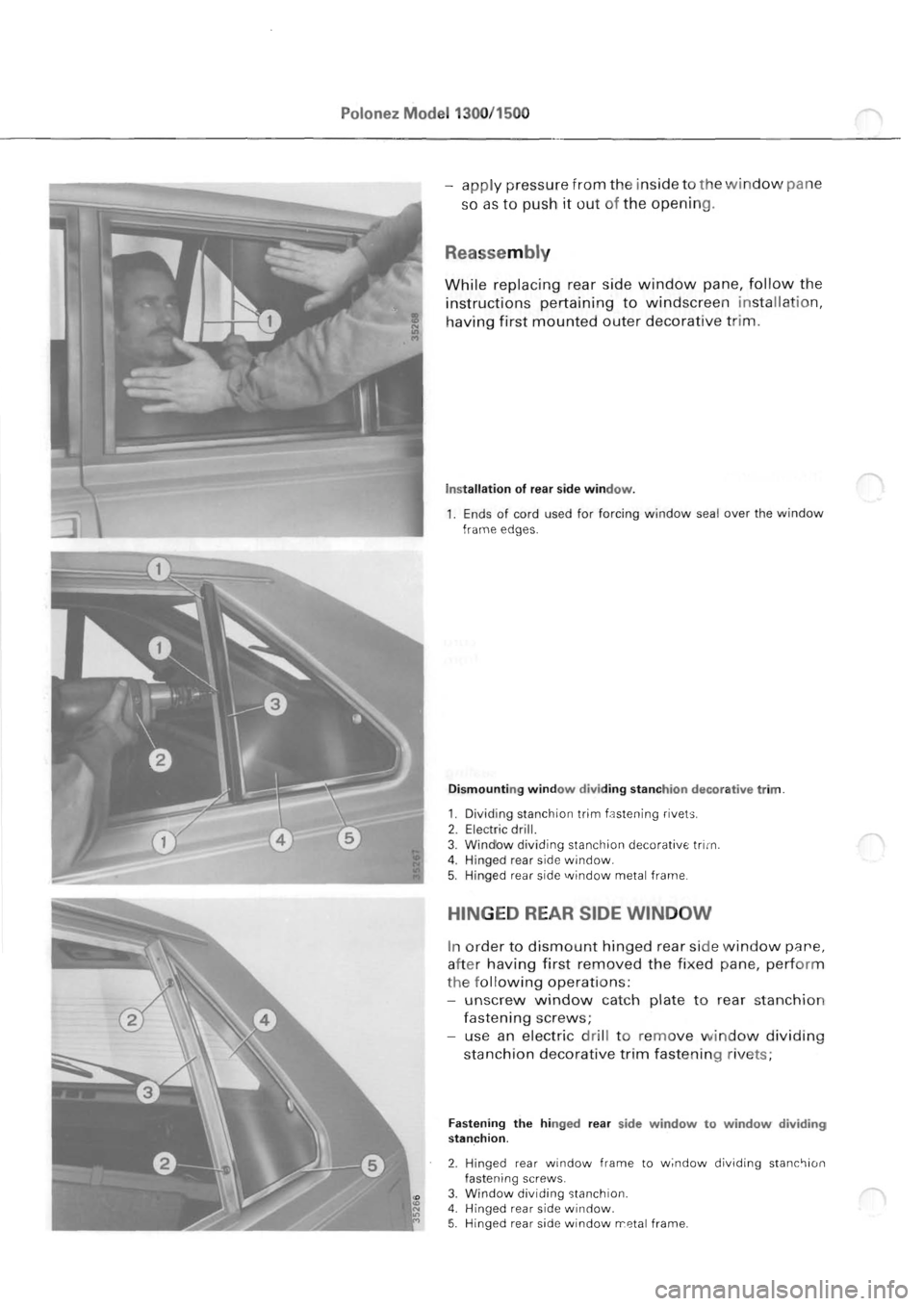 POLONEZ FSO 1300 1978  Repair Manual 