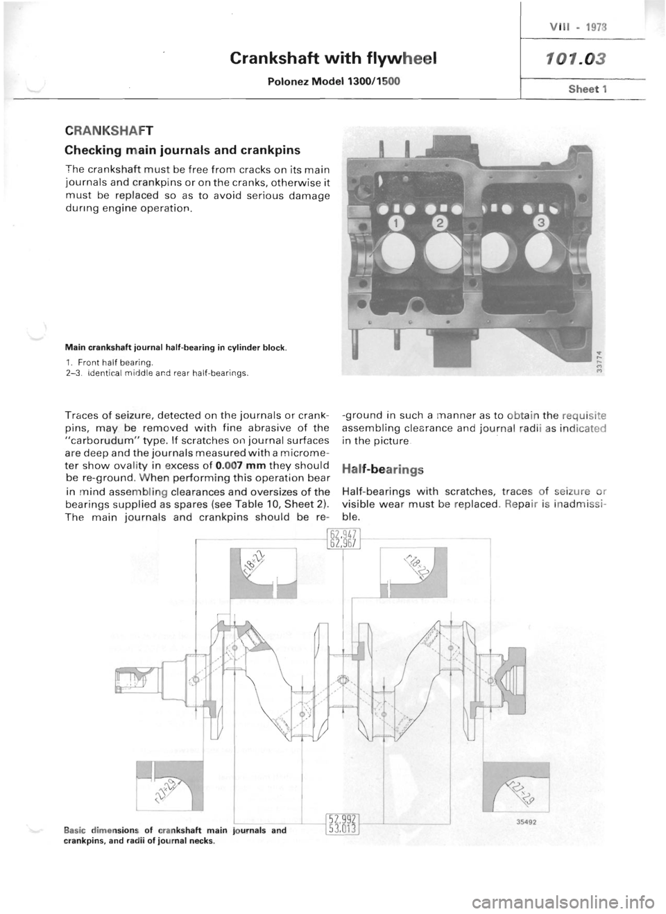 POLONEZ FSO 1300 1978 Service Manual 