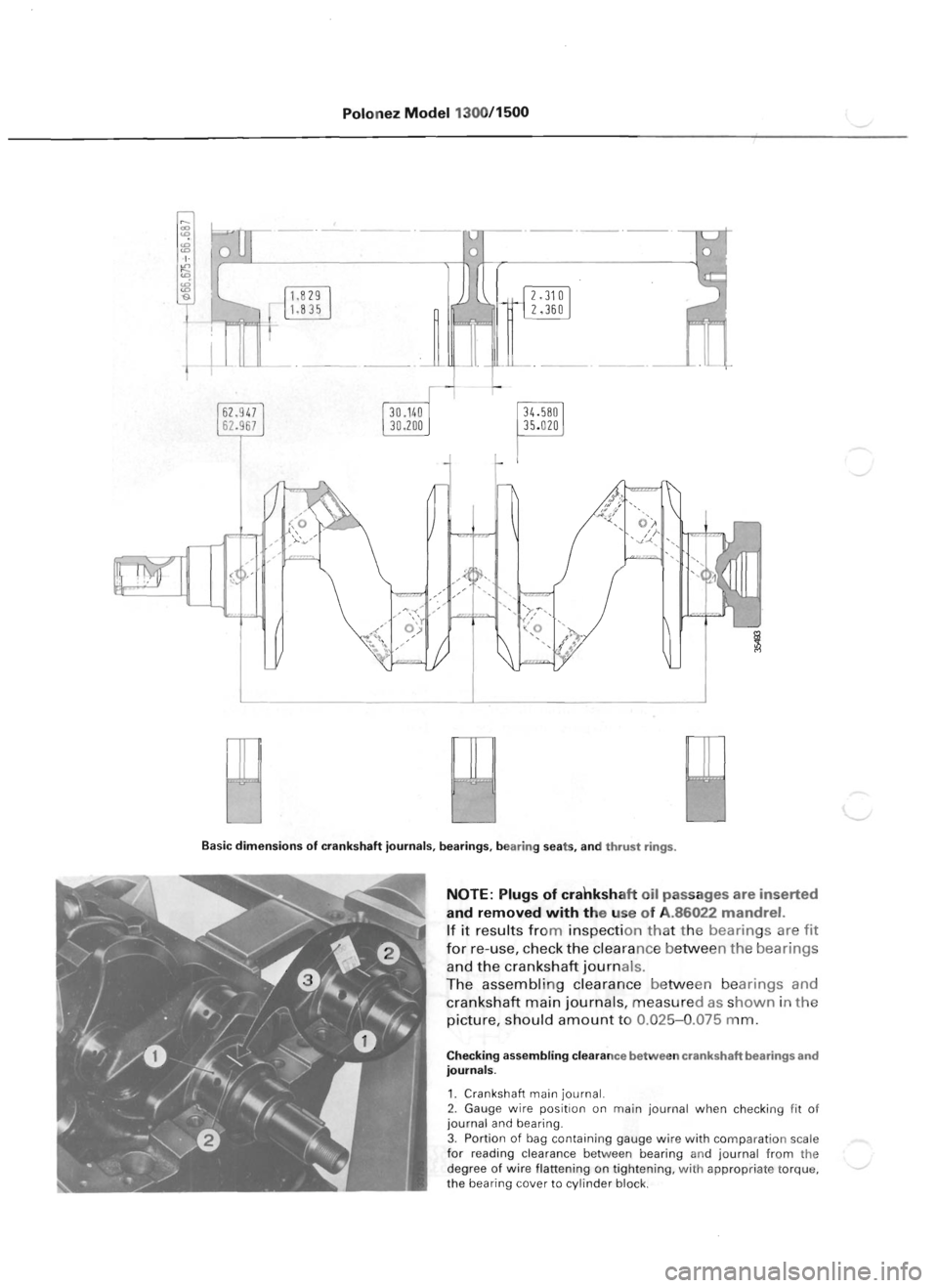 POLONEZ FSO 1300 1978 Service Manual 