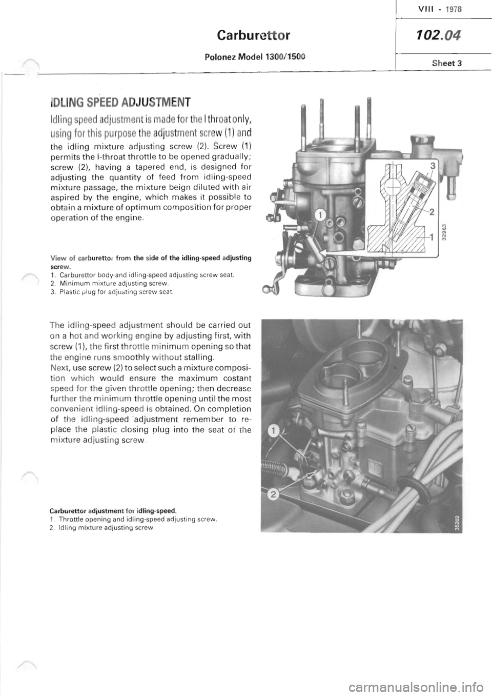 POLONEZ FSO 1300 1978 Manual PDF 