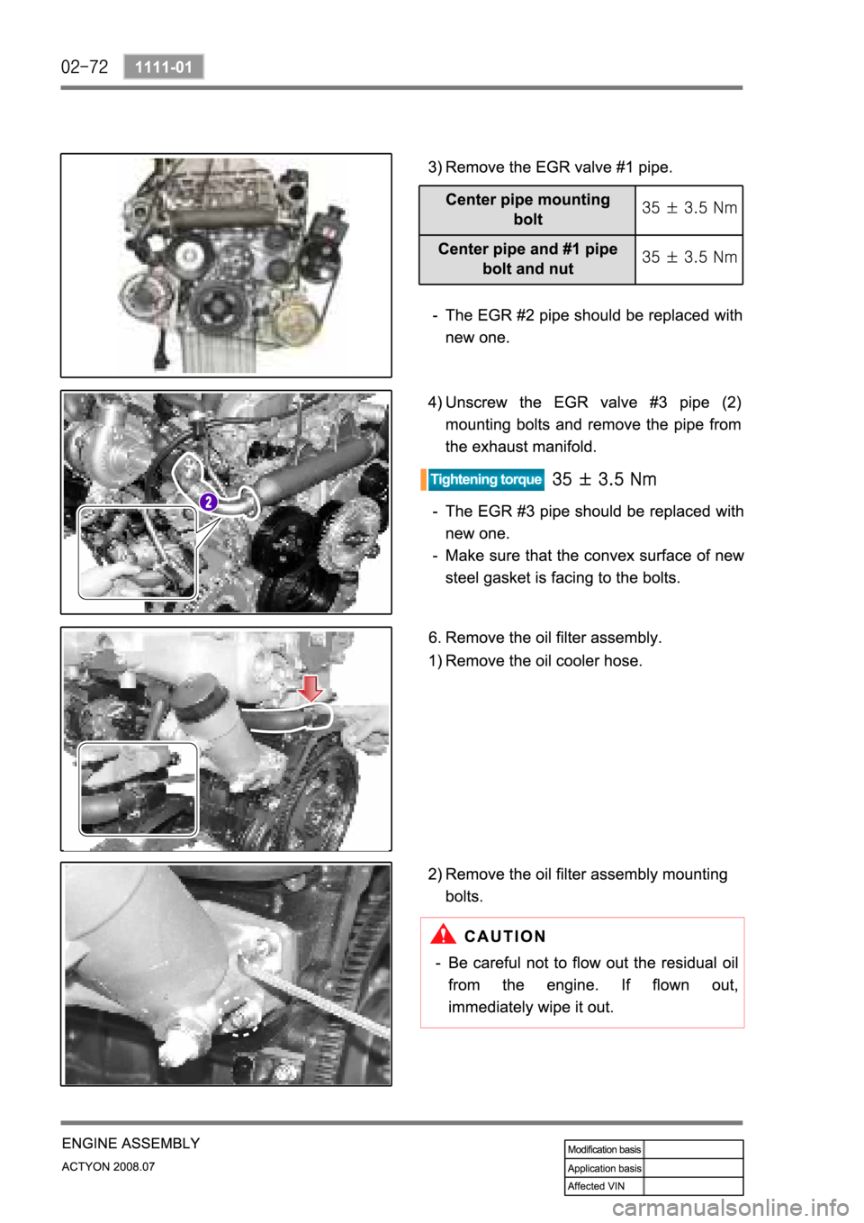SSANGYONG ACTYON 2008  Service Repair Manual 