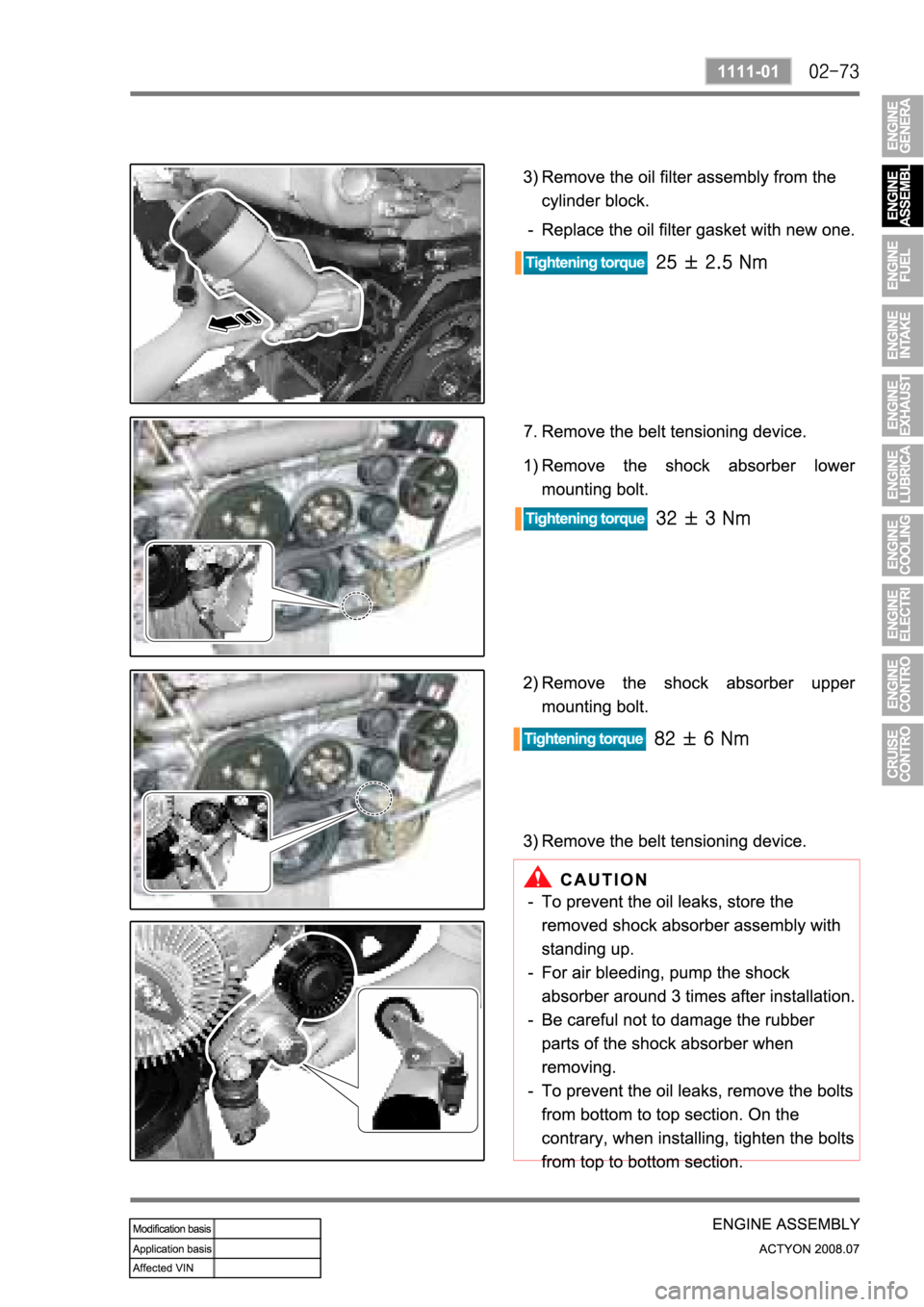 SSANGYONG ACTYON 2008  Service Repair Manual 