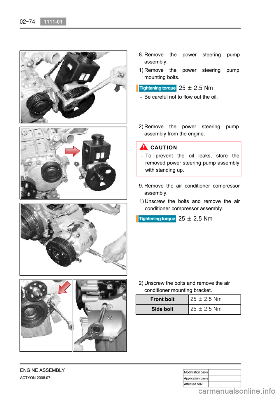 SSANGYONG ACTYON 2008  Service Repair Manual 