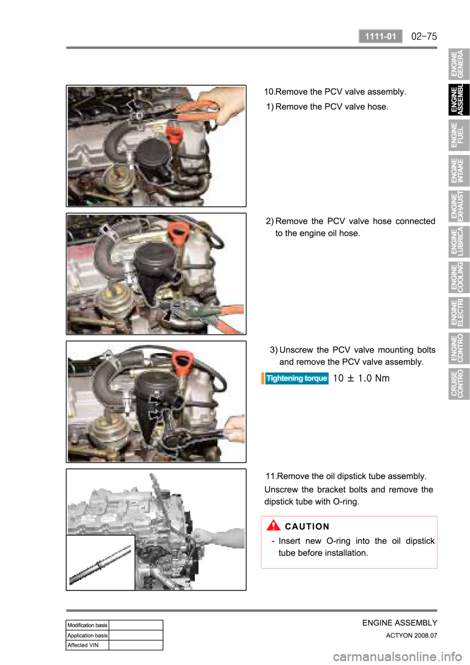 SSANGYONG ACTYON 2008  Service Repair Manual 