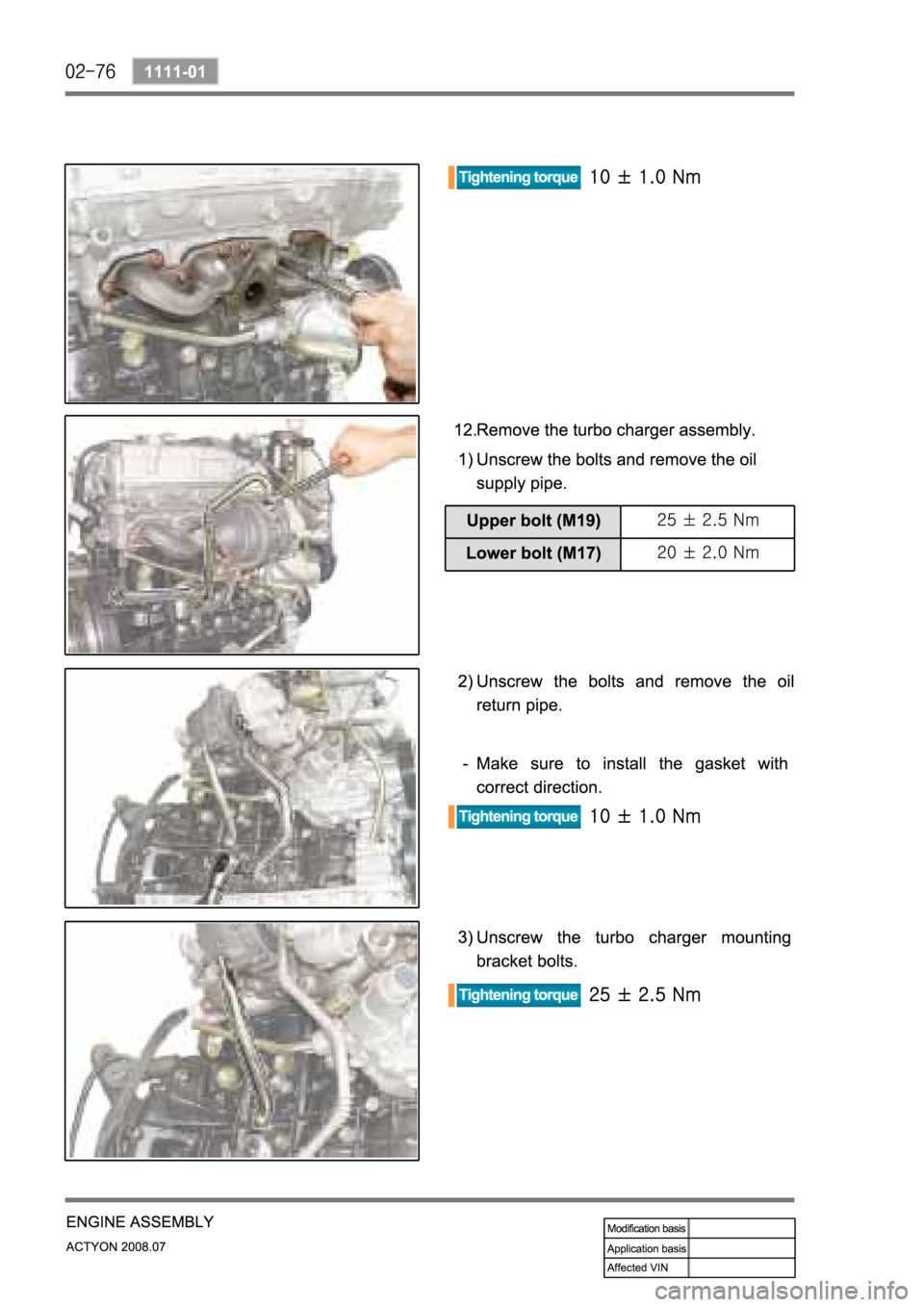 SSANGYONG ACTYON 2008  Service Repair Manual 