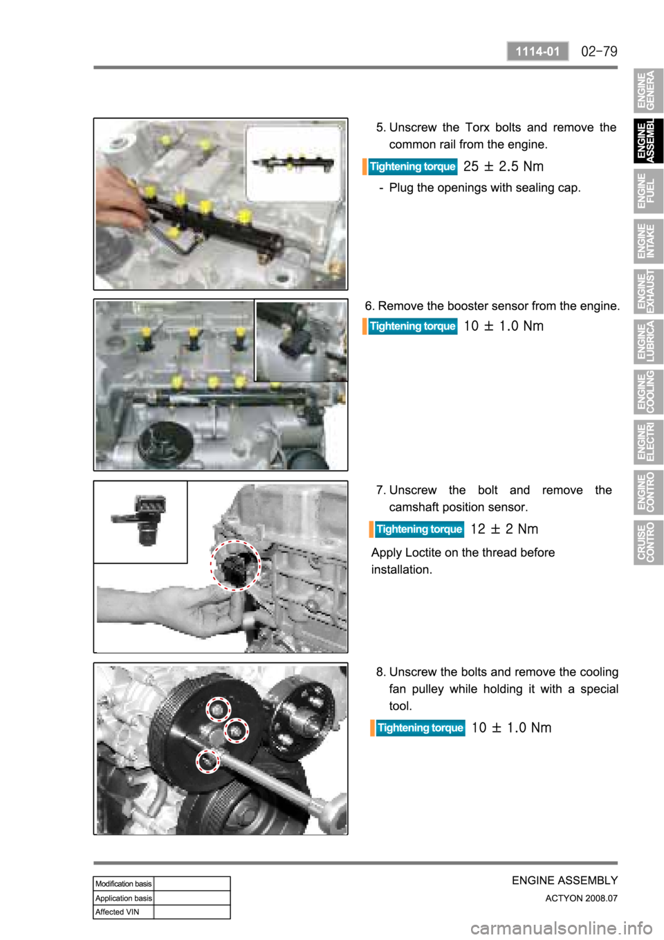 SSANGYONG ACTYON 2008  Service Repair Manual 