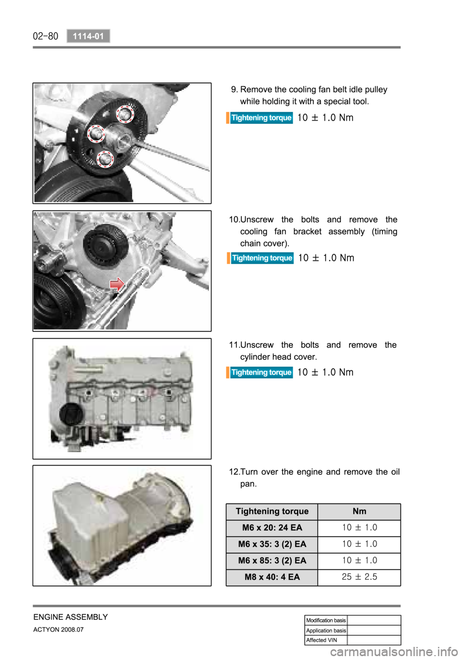 SSANGYONG ACTYON 2008  Service Repair Manual 