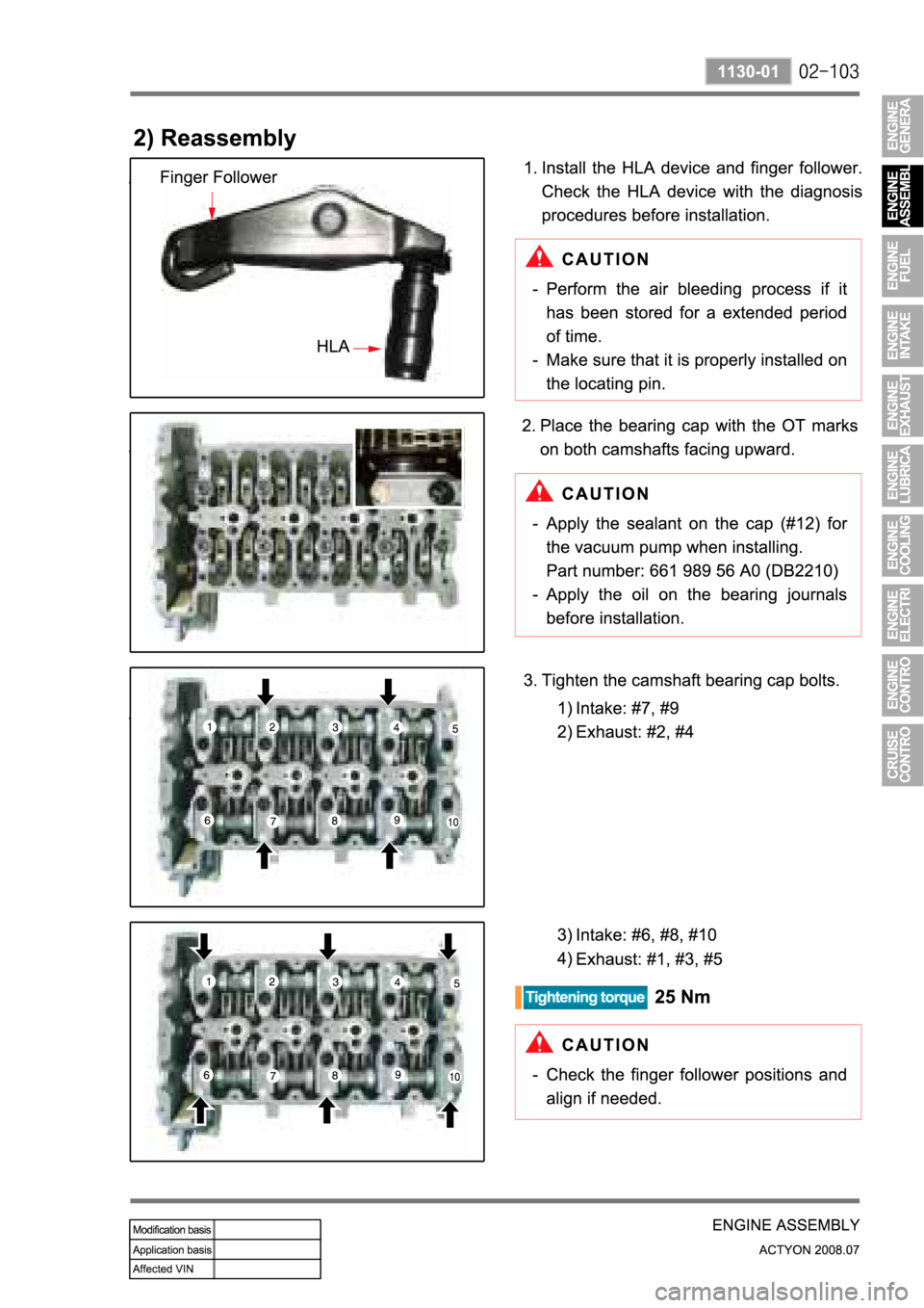 SSANGYONG ACTYON 2008  Service Repair Manual 