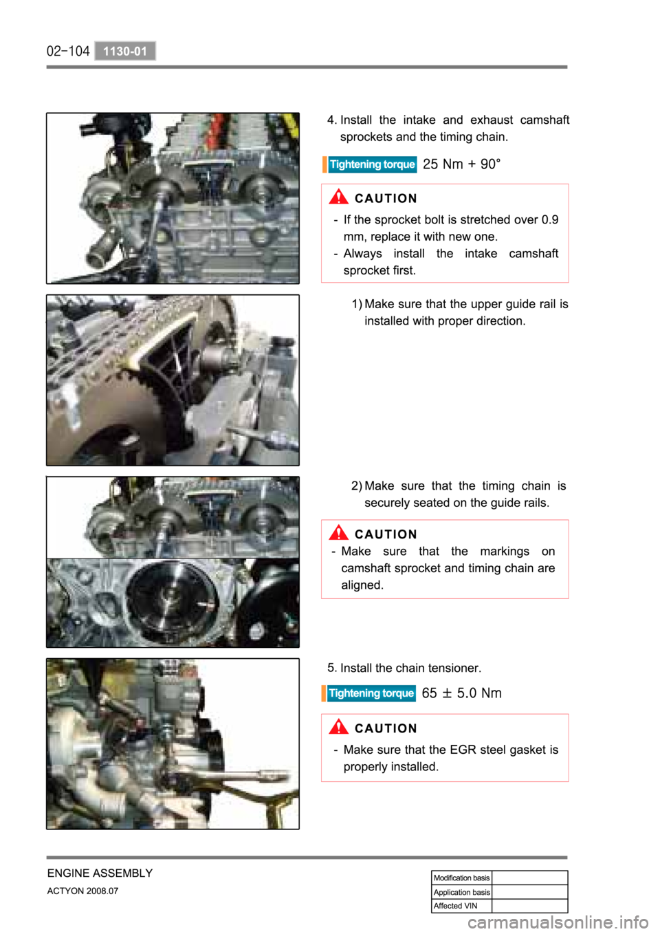 SSANGYONG ACTYON 2008  Service Repair Manual 