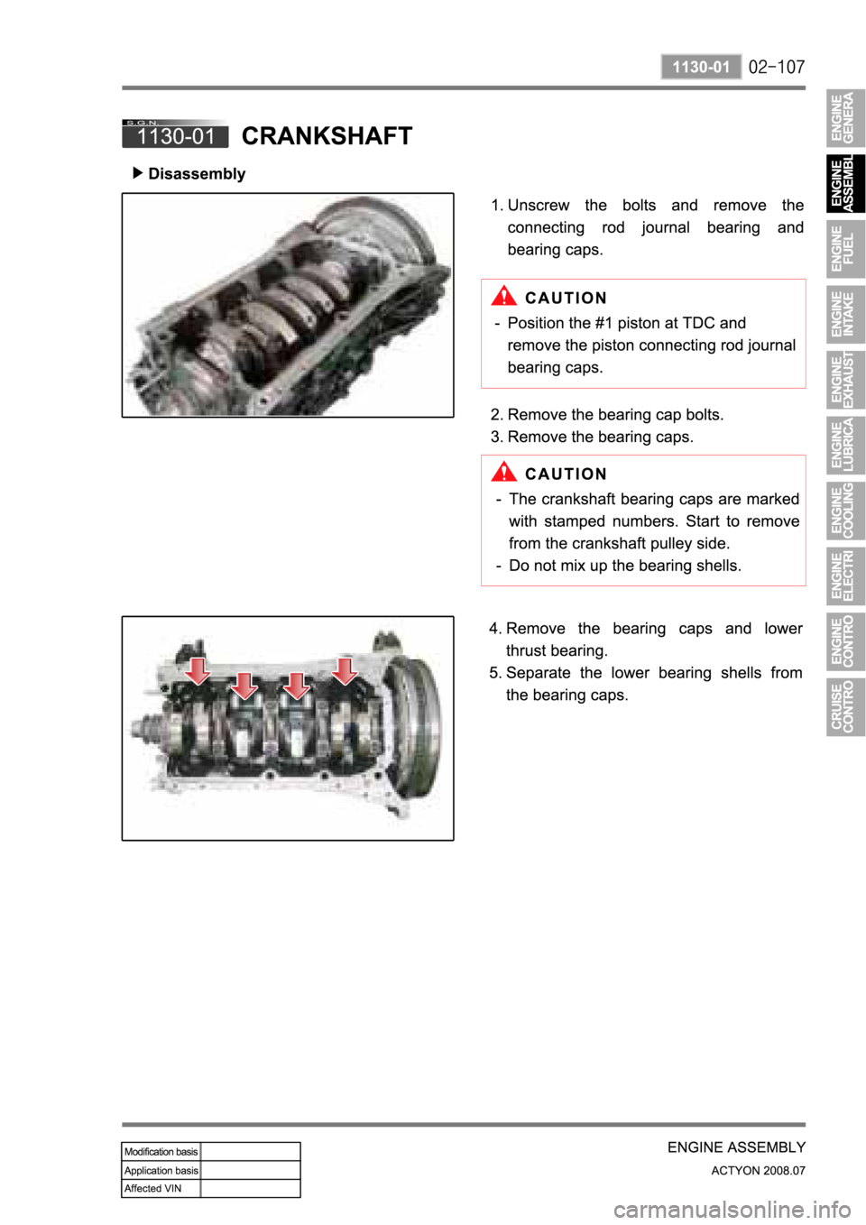 SSANGYONG ACTYON 2008  Service Repair Manual 