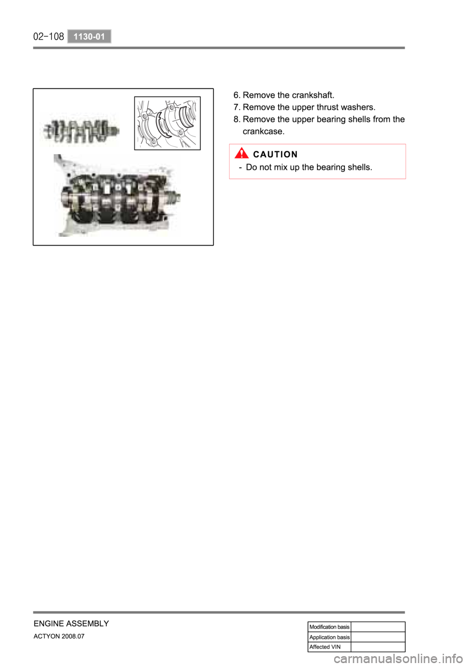 SSANGYONG ACTYON 2008  Service Repair Manual 