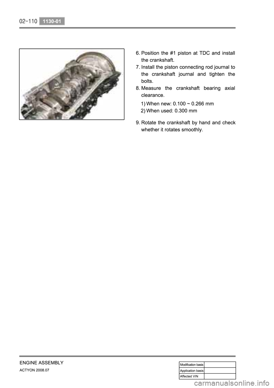 SSANGYONG ACTYON 2008  Service Repair Manual 
