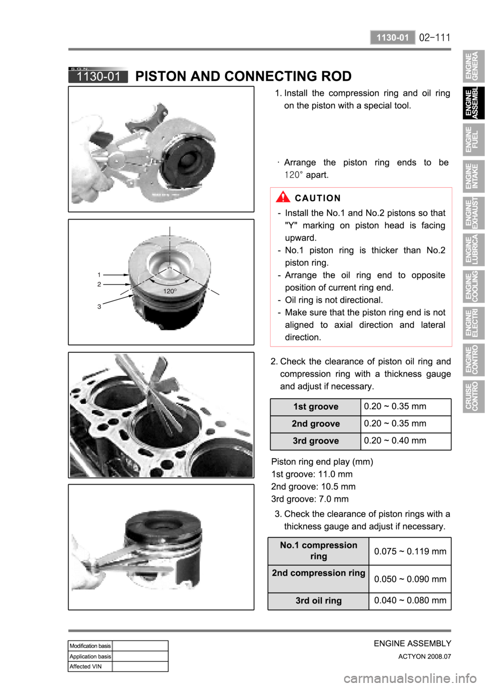 SSANGYONG ACTYON 2008  Service Repair Manual 