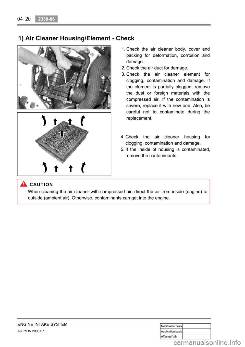 SSANGYONG ACTYON 2008  Service Repair Manual 