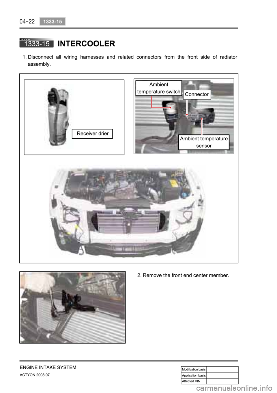 SSANGYONG ACTYON 2008  Service Repair Manual 