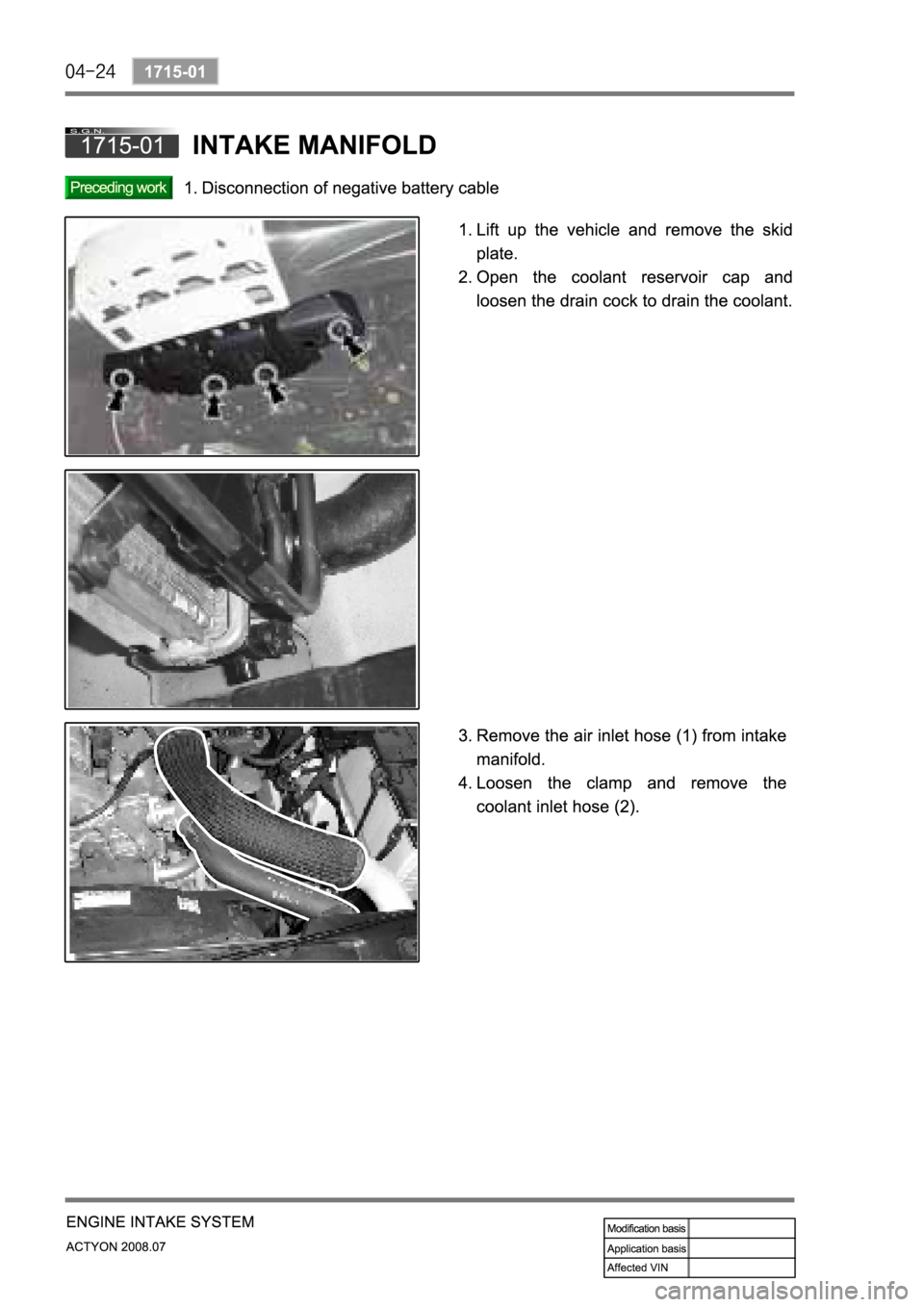 SSANGYONG ACTYON 2008  Service Repair Manual 