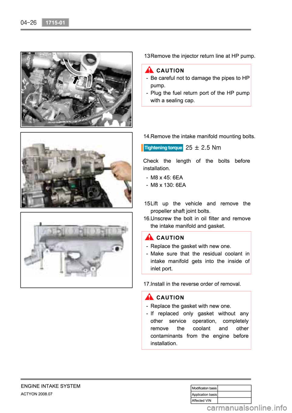 SSANGYONG ACTYON 2008  Service Repair Manual 