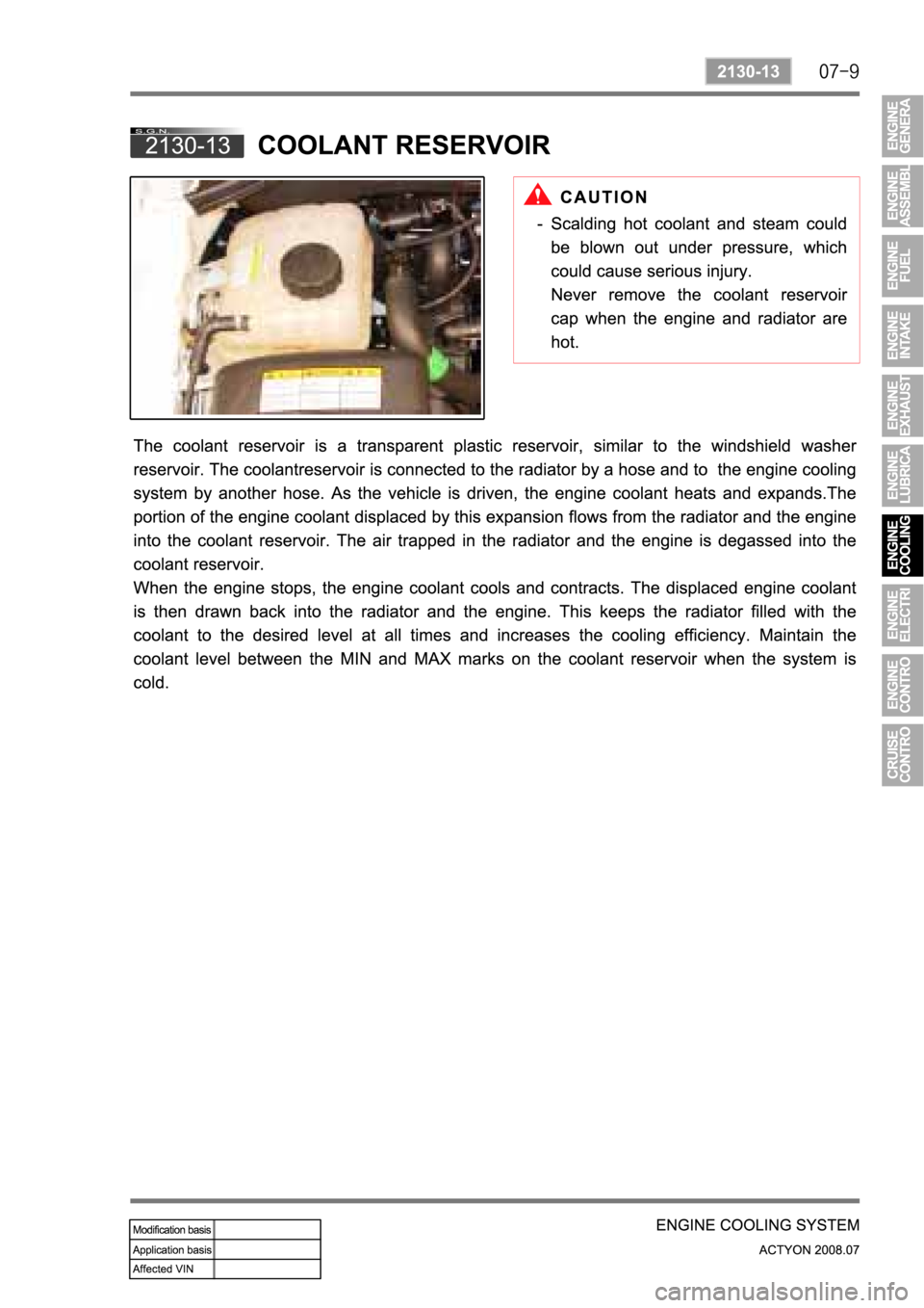 SSANGYONG ACTYON 2008  Service Repair Manual 