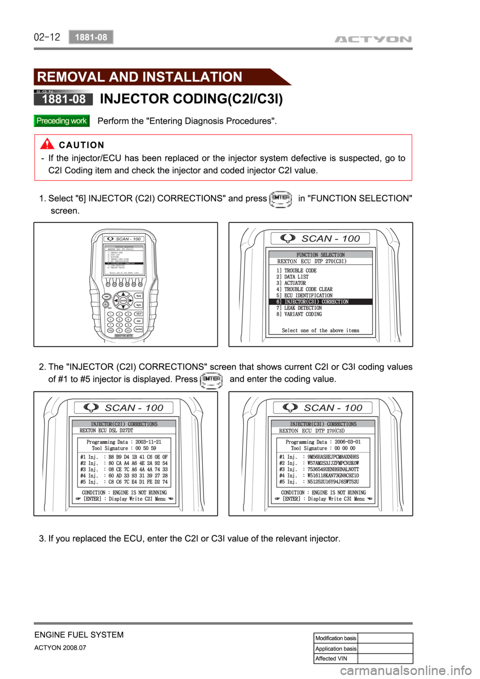 SSANGYONG ACTYON 2008 Service Repair Manual SSANGYONG ACTYON 2008 Service Repair Manual