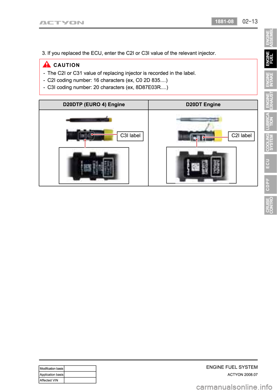 SSANGYONG ACTYON 2008 Service Repair Manual SSANGYONG ACTYON 2008 Service Repair Manual