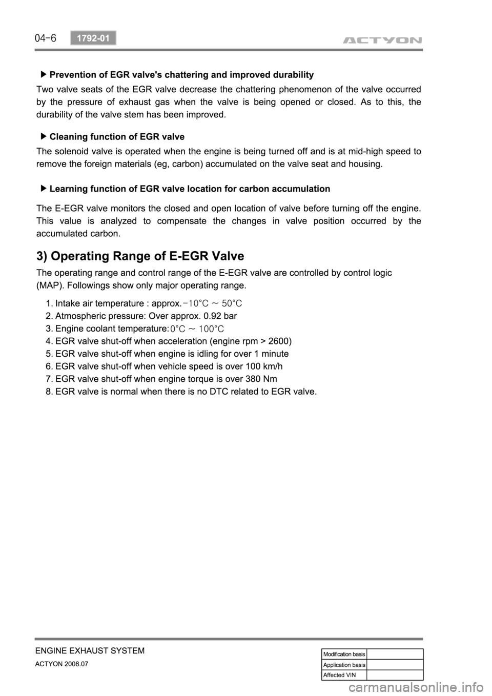 SSANGYONG ACTYON 2008 Service Repair Manual SSANGYONG ACTYON 2008 Service Repair Manual