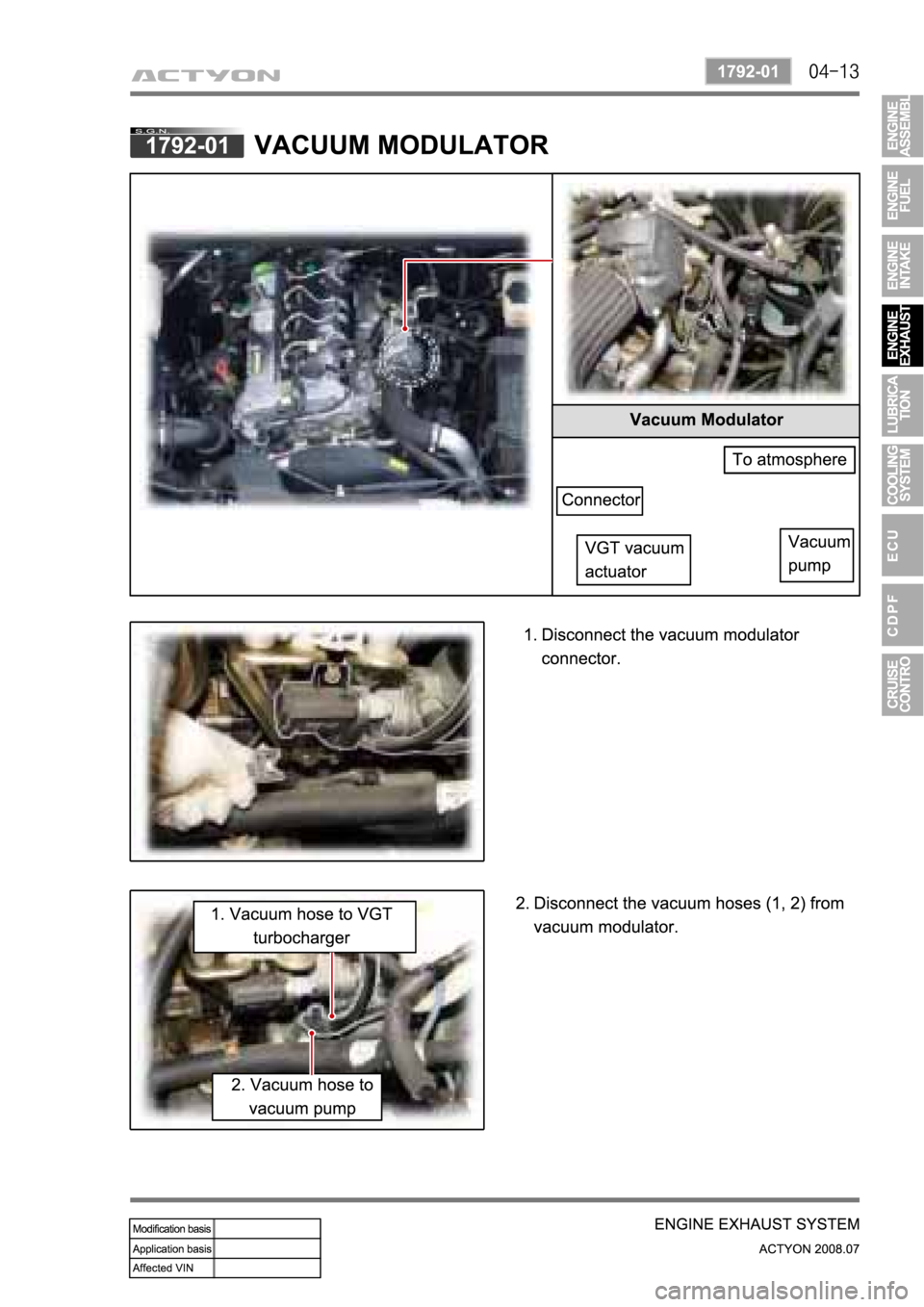 SSANGYONG ACTYON 2008 Service Repair Manual SSANGYONG ACTYON 2008 Service Repair Manual