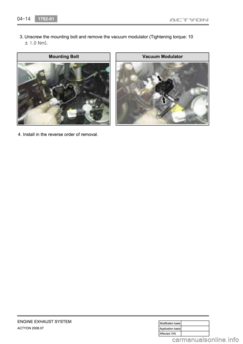 SSANGYONG ACTYON 2008 Service Repair Manual SSANGYONG ACTYON 2008 Service Repair Manual