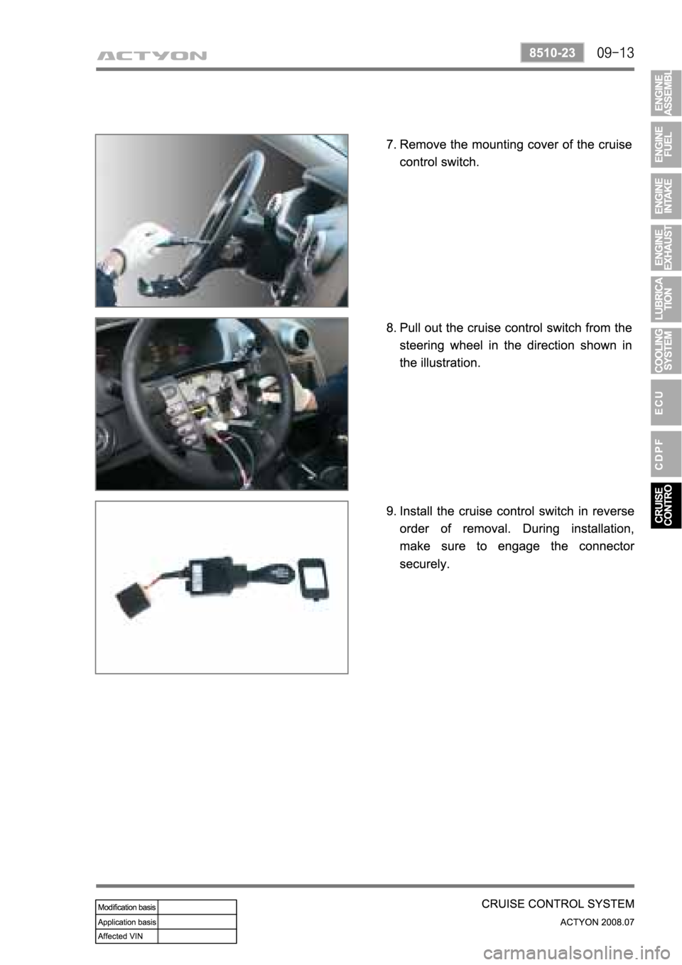 SSANGYONG ACTYON 2008 Service Repair Manual SSANGYONG ACTYON 2008 Service Repair Manual