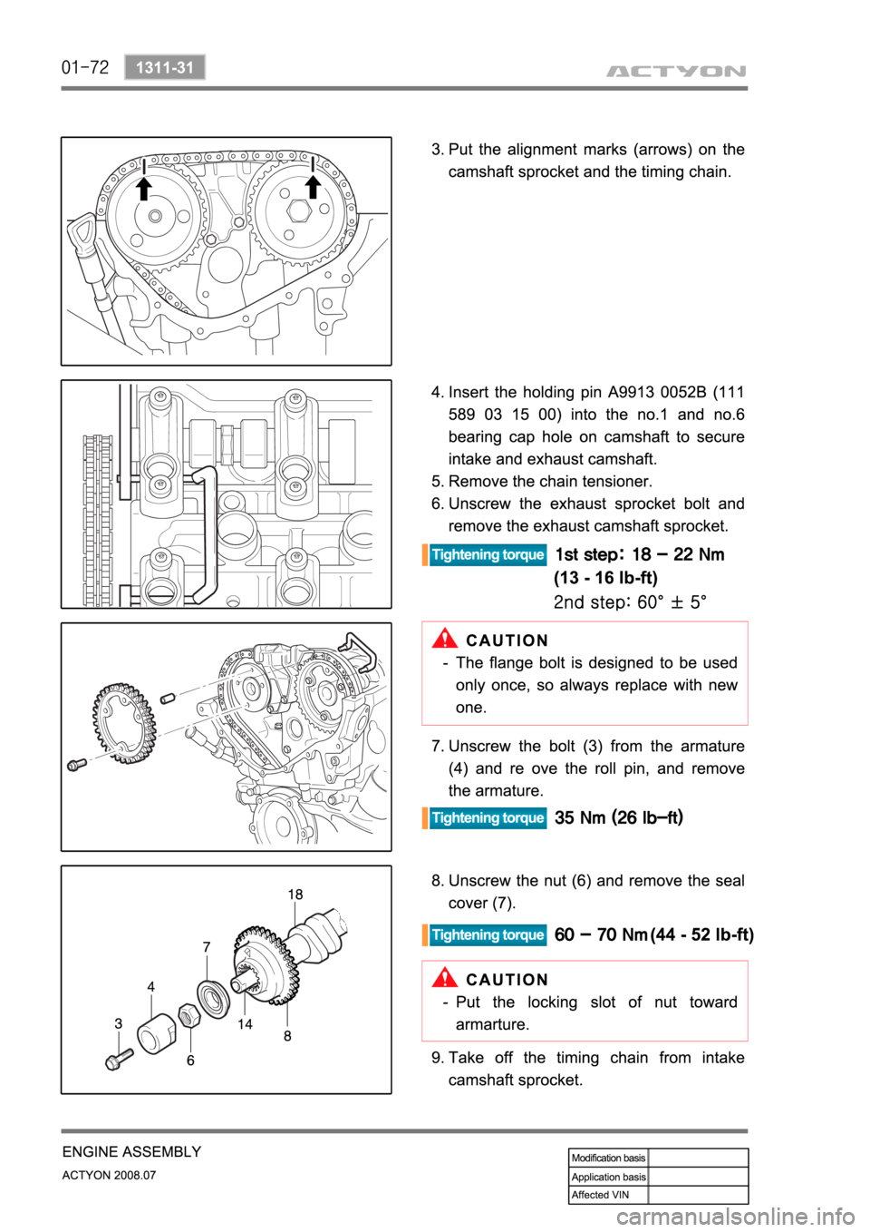 SSANGYONG ACTYON 2008  Service Repair Manual 