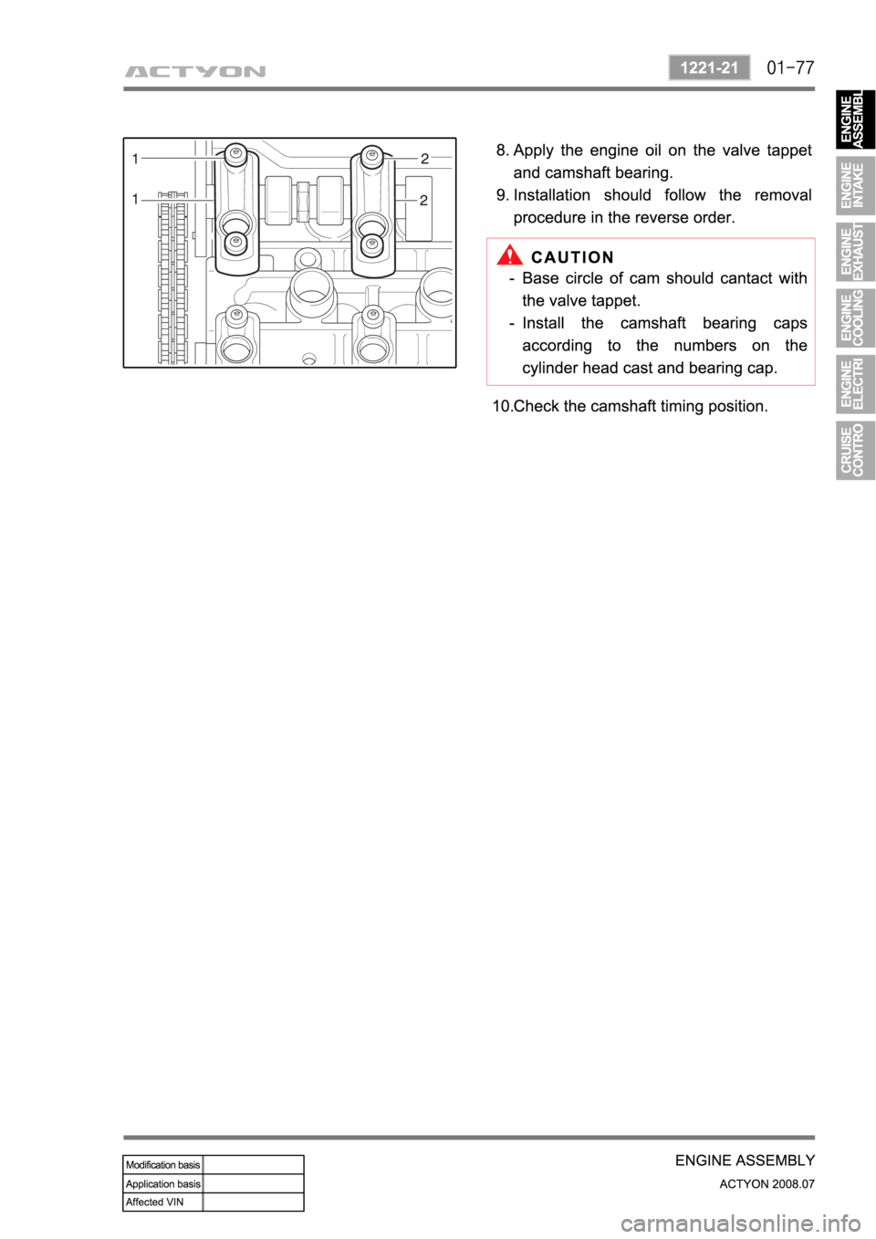 SSANGYONG ACTYON 2008  Service Repair Manual 