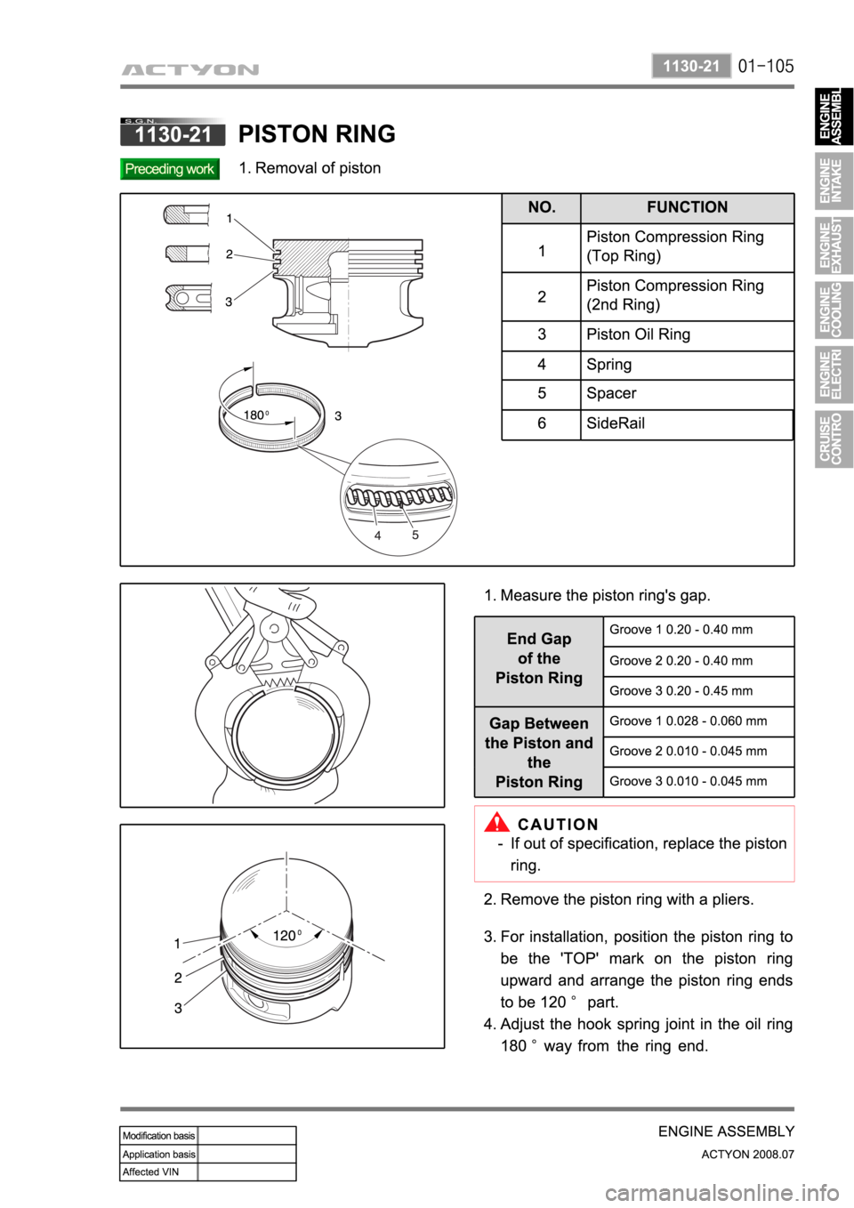 SSANGYONG ACTYON 2008  Service Repair Manual 