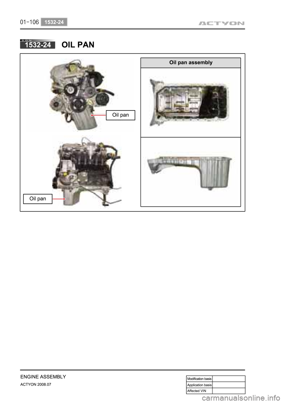 SSANGYONG ACTYON 2008  Service Repair Manual 