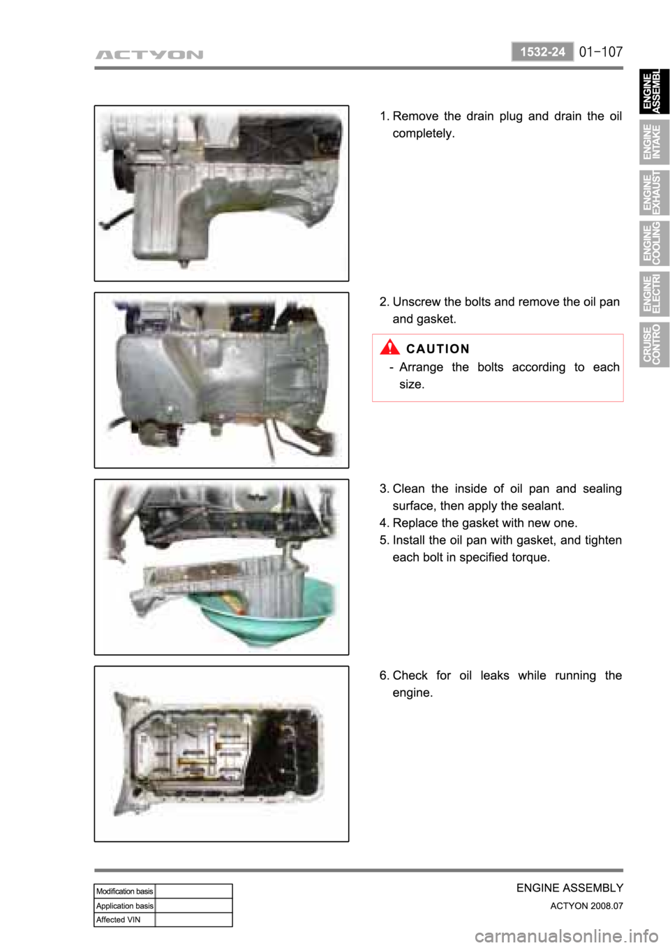 SSANGYONG ACTYON 2008  Service Repair Manual 