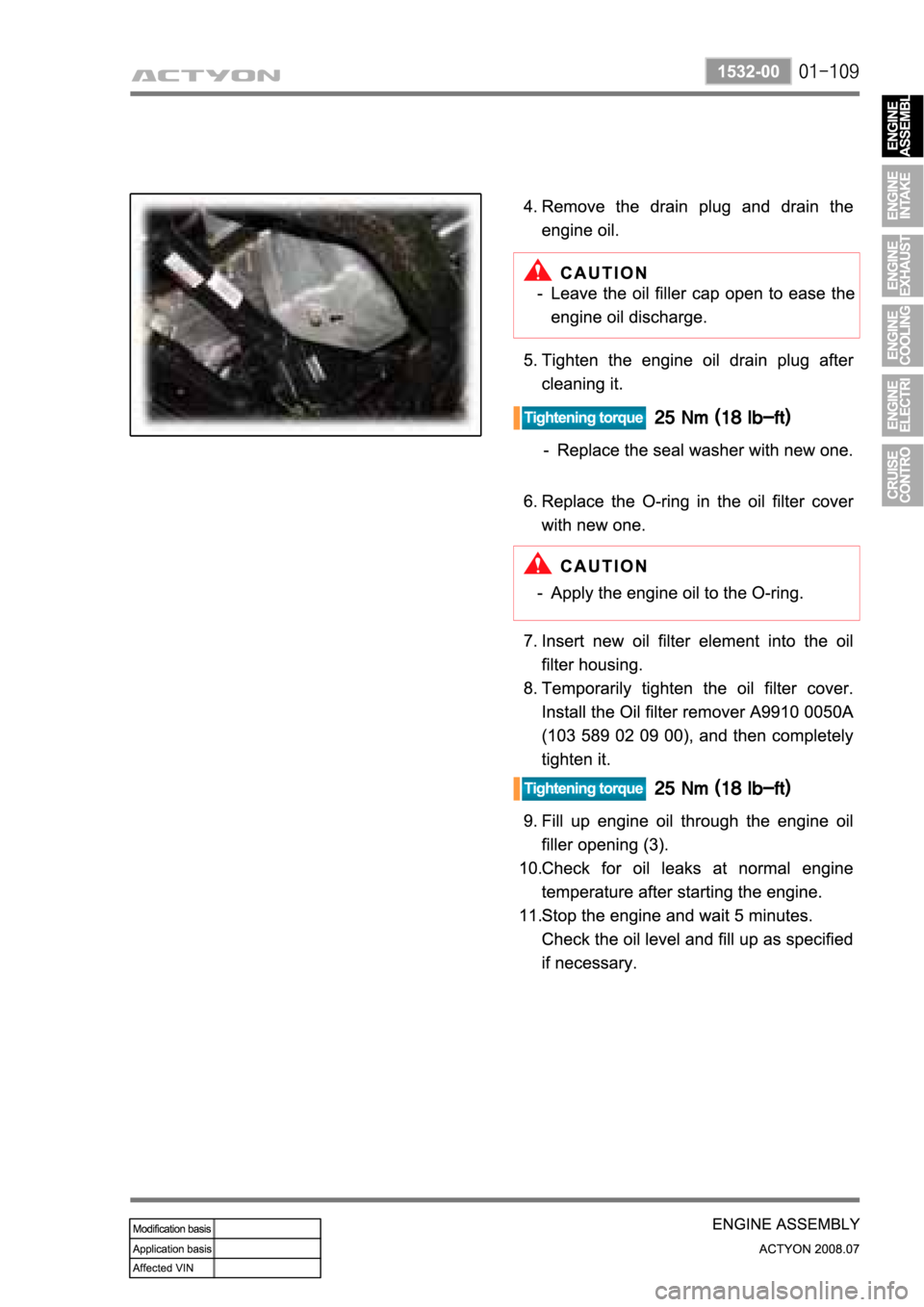 SSANGYONG ACTYON 2008  Service Repair Manual 