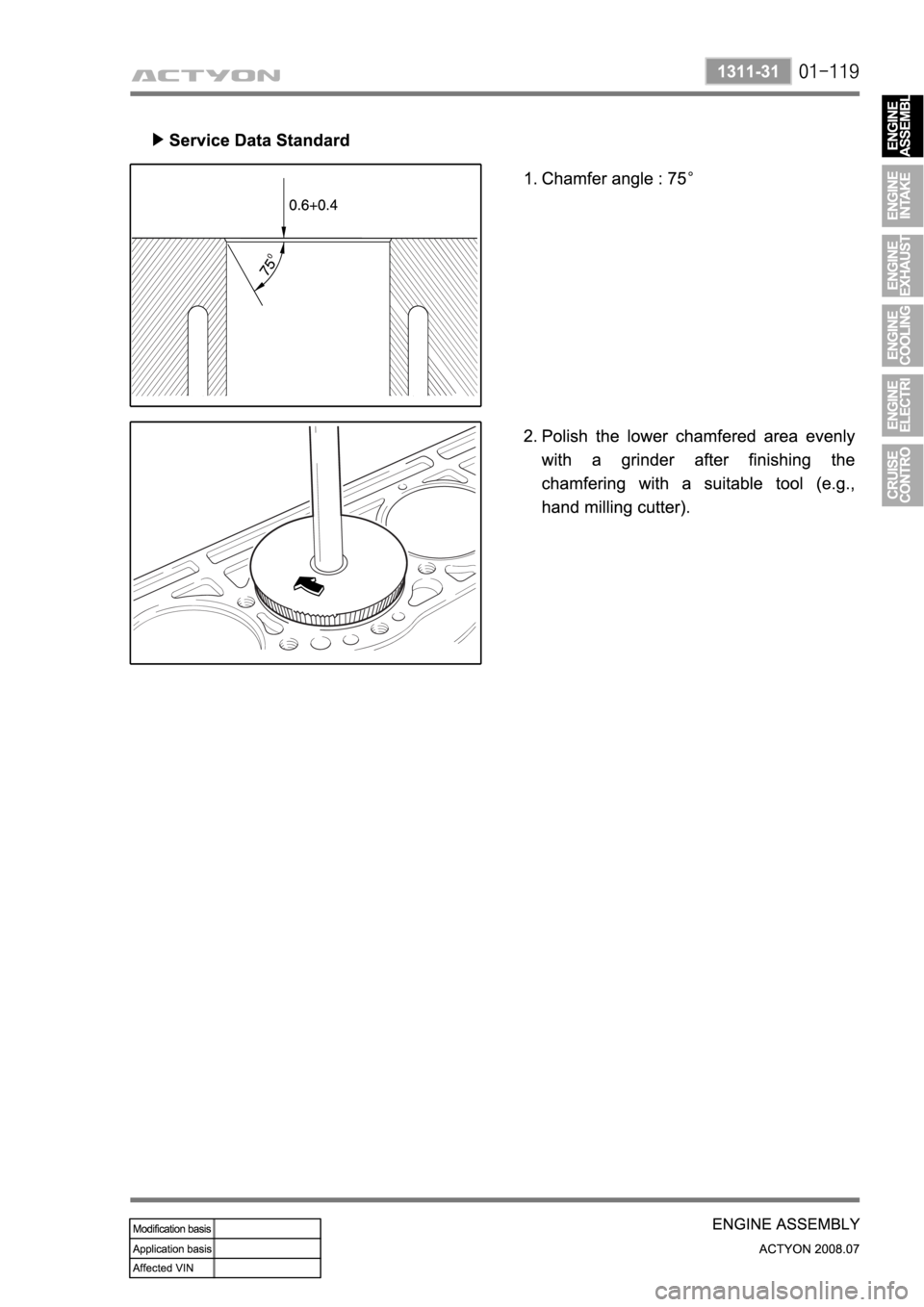 SSANGYONG ACTYON 2008  Service Repair Manual 