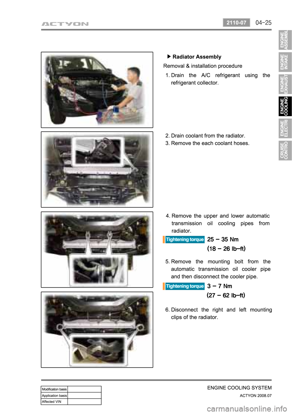 SSANGYONG ACTYON 2008 Service Repair Manual SSANGYONG ACTYON 2008 Service Repair Manual