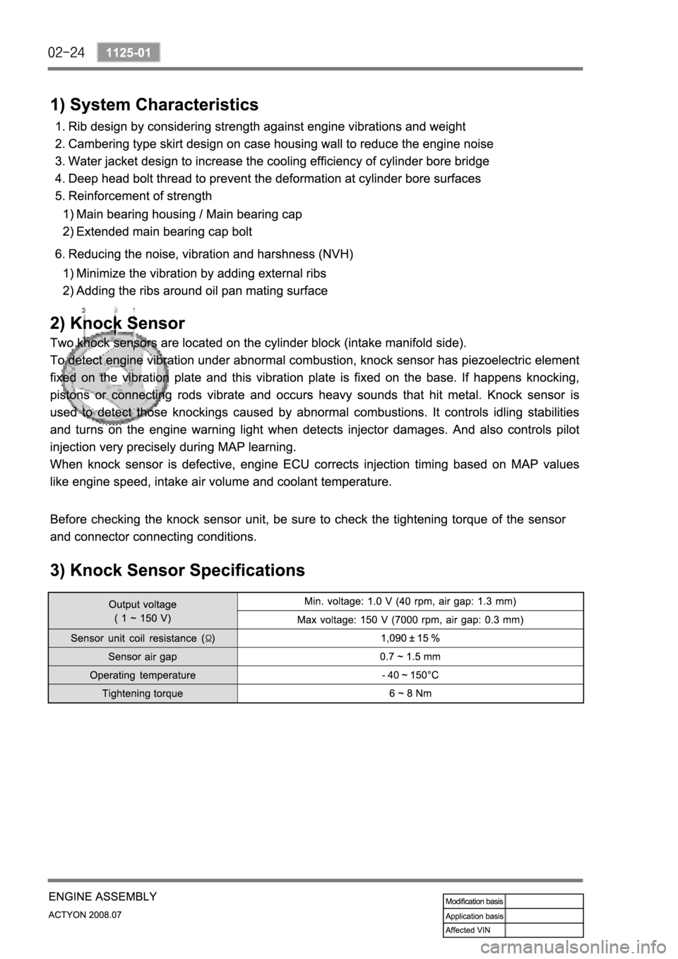 SSANGYONG ACTYON 2008 Service Manual Online SSANGYONG ACTYON 2008 Service Manual Online