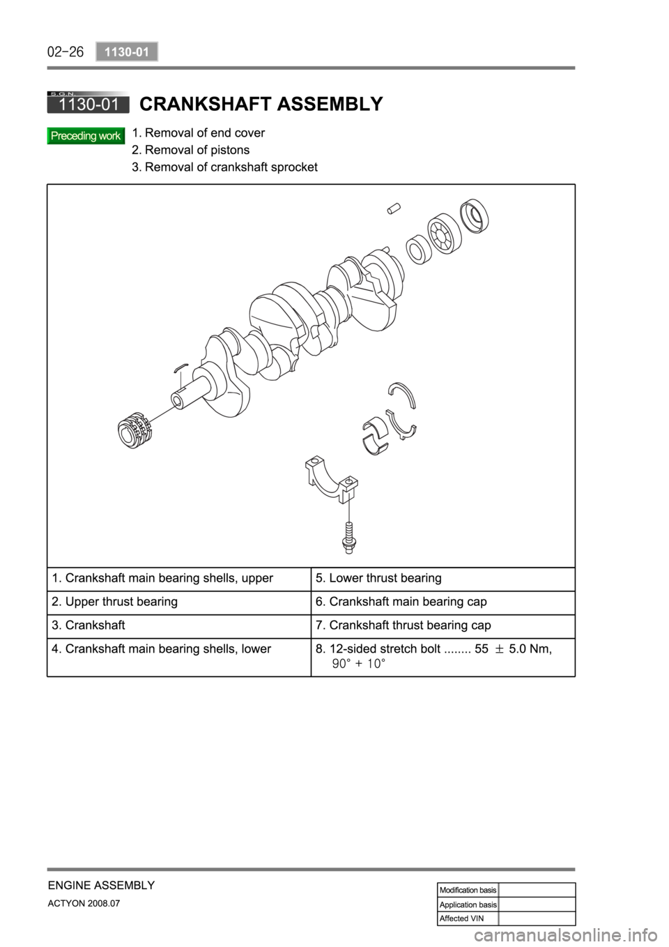 SSANGYONG ACTYON 2008 Service Manual Online SSANGYONG ACTYON 2008 Service Manual Online