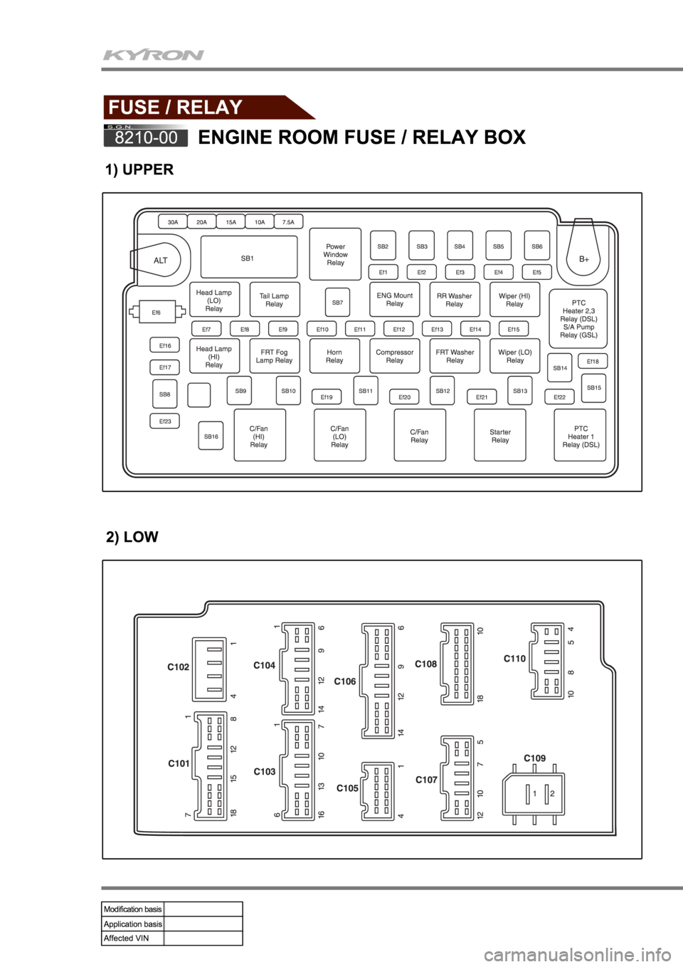 SSANGYONG KYRON 2010 Owners Manual 