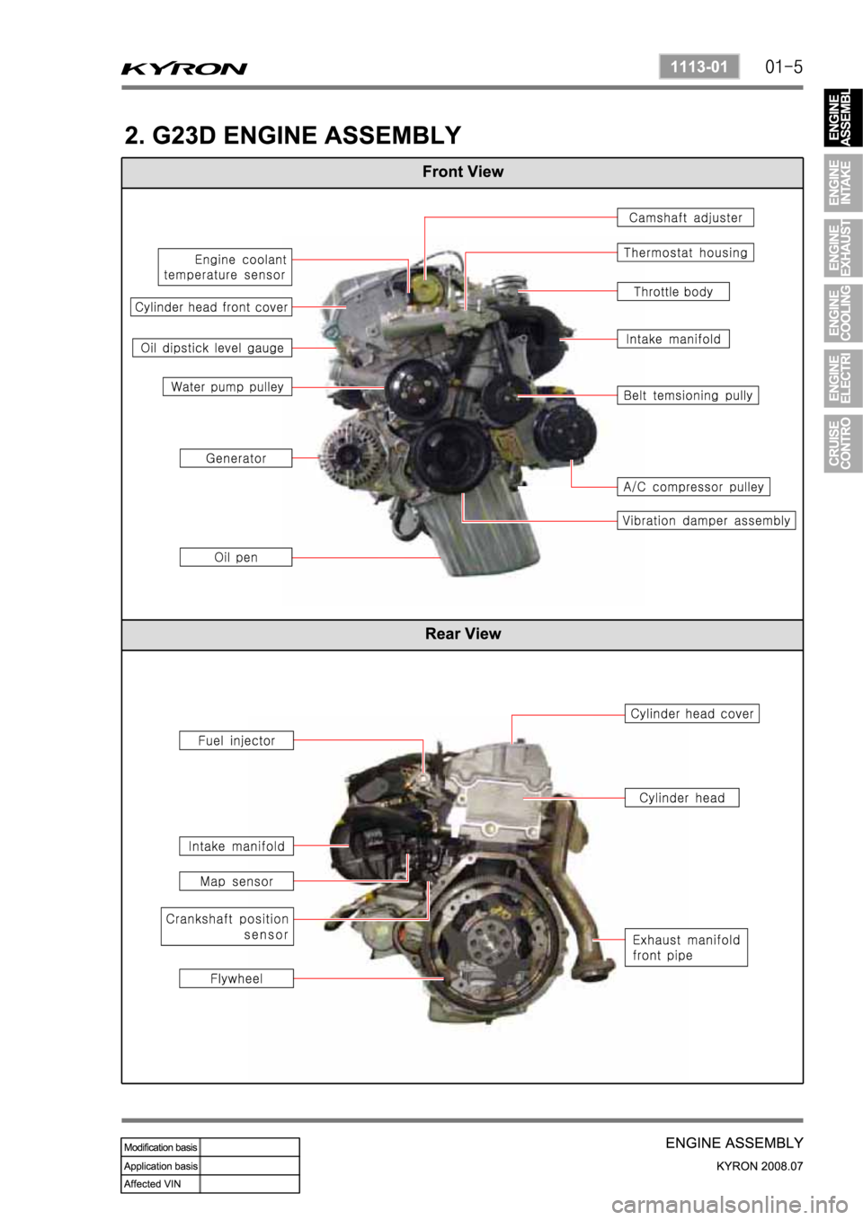 SSANGYONG KYRON 2008 Service Manual SSANGYONG KYRON 2008 Service Manual