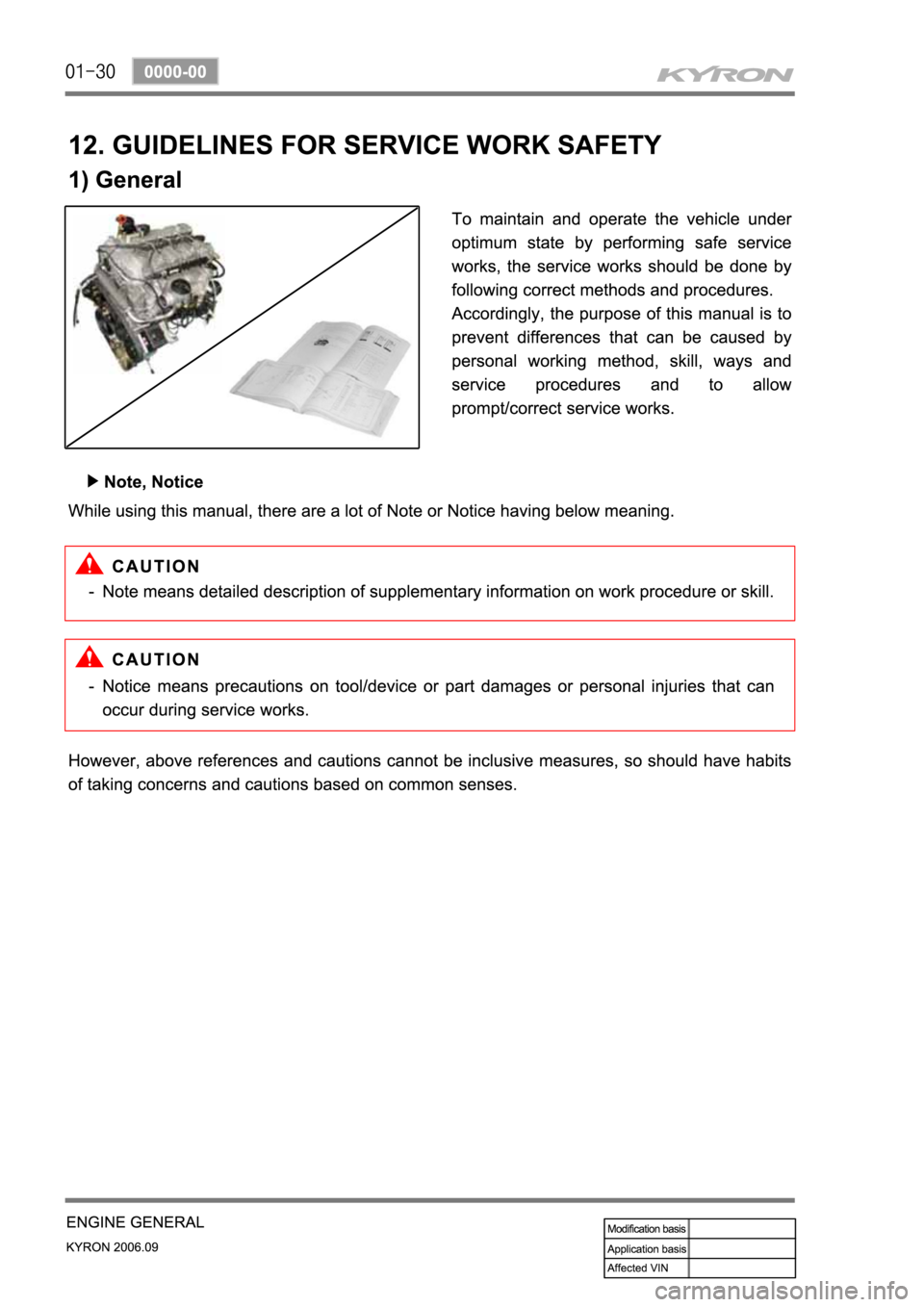 SSANGYONG KYRON 2006 Service Manual SSANGYONG KYRON 2006 Service Manual